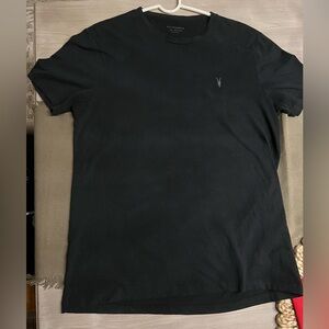 AllSaints Black Brace Cotton T-Shirtrt